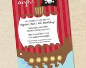Sweet Wishes 20 Boys Pirate Themed Birthday Pool Party Invitations - Custom Quantities (As Low as 1.19 Each) Il_170x135