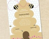 Sweet Wishes 20 Bumble Bee Gender Reveal Baby or Bridal Shower Invitations - Custom Quantities (As Low as 1.19 Each) Il_170x135