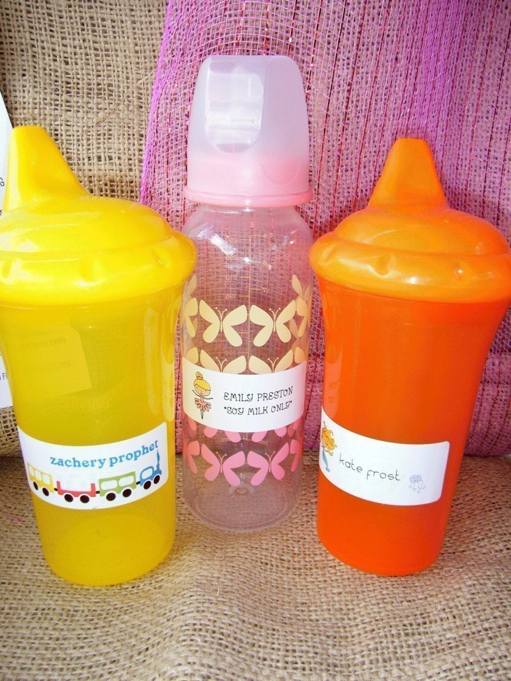 Sweet Wishes Dishwasher Safe, Waterproof Labels Stickers for Bottles or Sippy Cups - Great Baby Gift Il_570xn