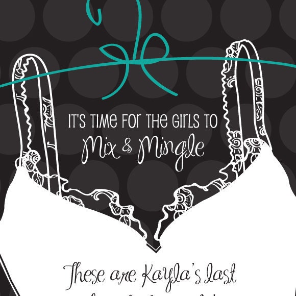 Sweet Wishes 20 Bridal Shower Lingerie Bachelorette Party Invitations - Custom Quantities (As Low as 1.19 Each)