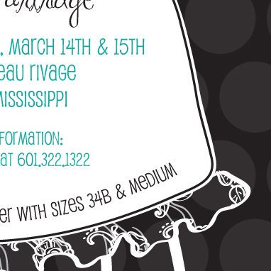 Sweet Wishes 20 Bridal Shower Lingerie Bachelorette Party Invitations - Custom Quantities (As Low as 1.19 Each)