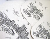 Baltimore, Maryland - United States - City Skyline Series - Notecards (8)