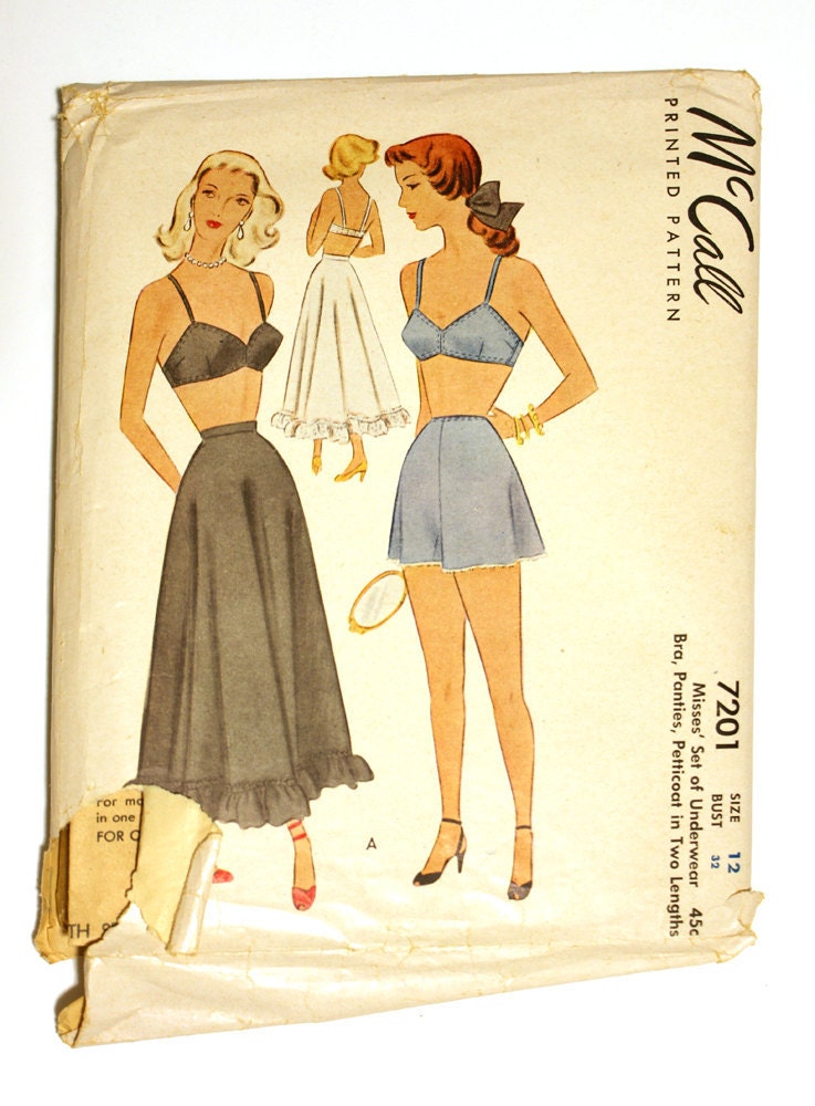 A Few Threads Loose: Vintage bra patterns and what they're worth.