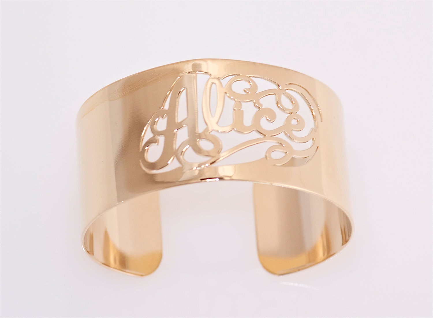 Personalized Gold Cuff
