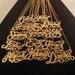 Custom Nameplate Gold Vermeil