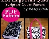 PATTERN/ Tutorial for LDS Large Print Quad Scripture Cover