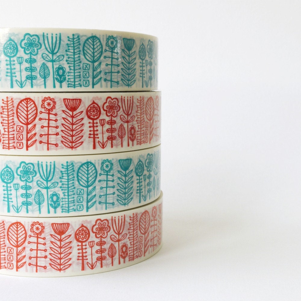 bloomsbury decorative sticky tape in red