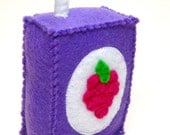 Felt Food Juice Box - Grape