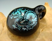 Dichroic GLASS " Year of the Dragon "  Pendant Focal Bead Boro Lampwork VGW (made to order)