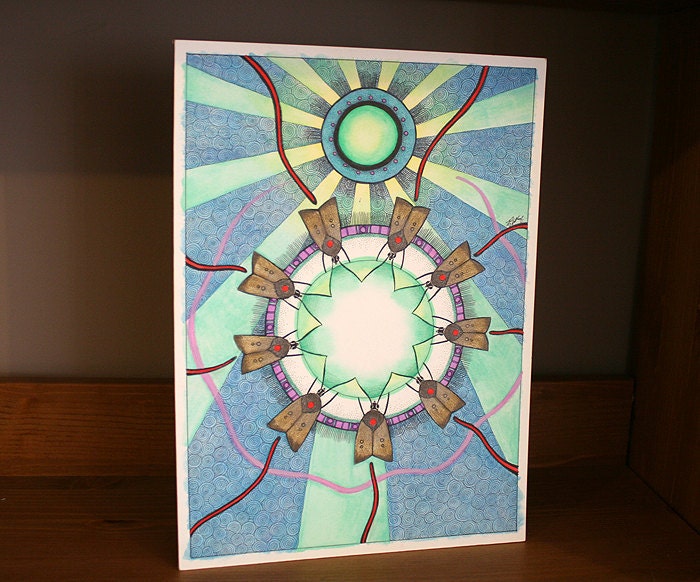 Original Sustaining Bogong Moth as Totem