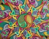 Together We Make Peace, Singleton Hippie Art Original Mandala