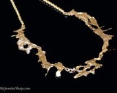 14kt Gold Freeform Necklace