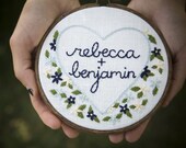 Custom Embroidered Ring Bearer Hoop - You choose the colors