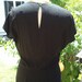 Vintage 1940s Beaded, Black Crepe Cocktail dress. 40s swing size Medium