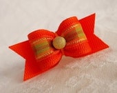 5/8 Thanksgiving Golden Plaid Bow