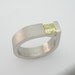 Lemon yellow diamond ring