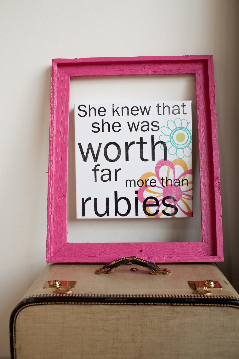 She Knew. . . Rubies for Girls - 12x12 CAFE MOUNT
