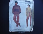 Vogue 1036, American Designer Carol Horn, 1980s, jacket and pants,size 12, uncut