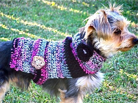 In en om  huis: One-Piece Dog Sweater Pattern For Small Medium