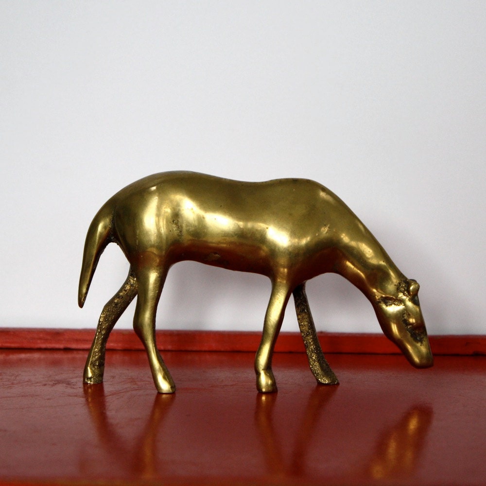 Vintage Brass Horse