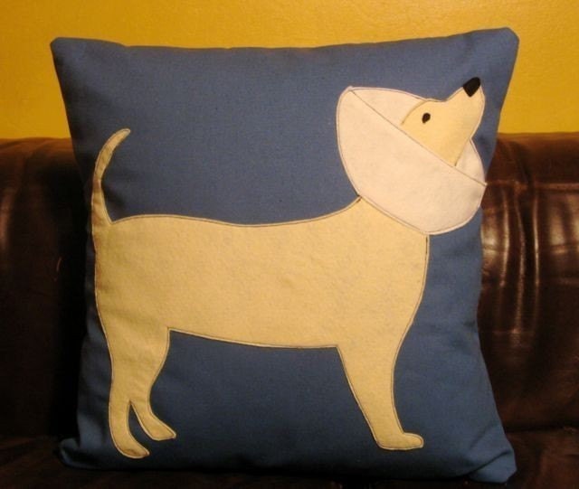 Yellow Lab Cone Dog Pillow