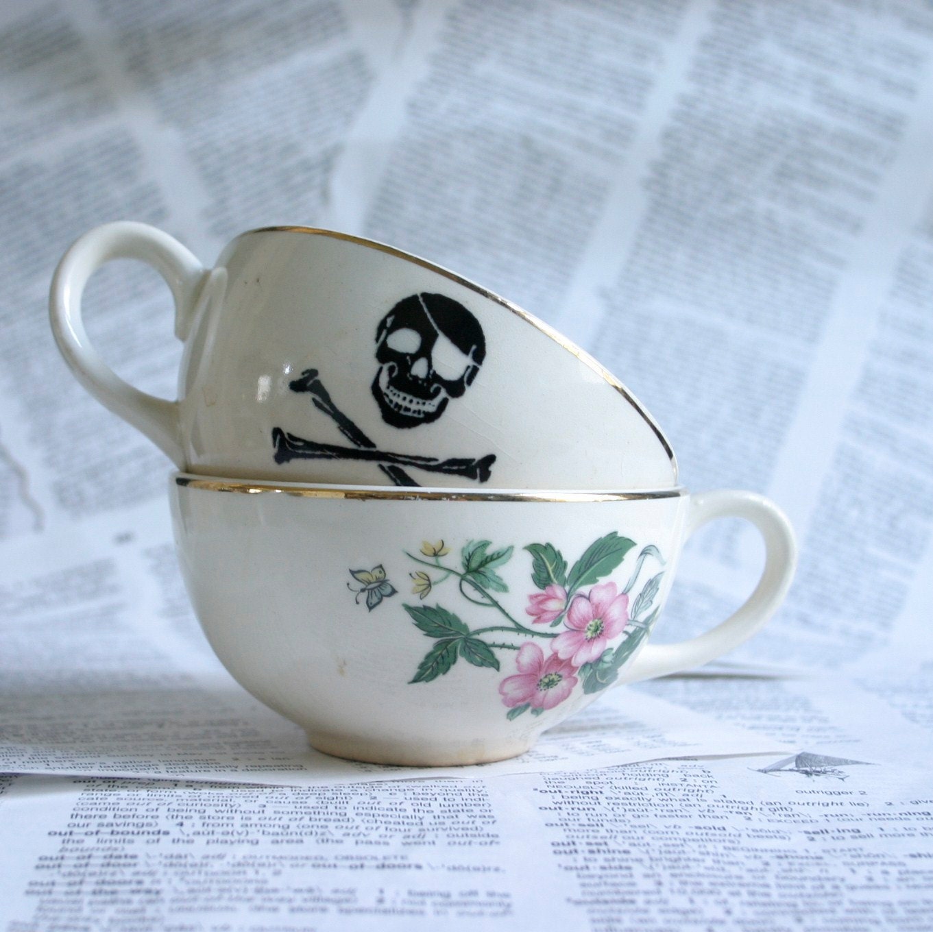 Rose Pirate TeaCup Set