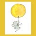 Nursery Art -- Print Flying High Honey Mustard 5X7 -- Art Print