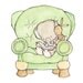 Nursery Art Print for Baby and Children book theme It All Begins With Once Upon A Time 5x7