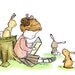 Children's Art -- Story Girl (A) 5x7 -- Art Print