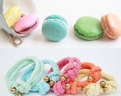 Rope knots bracelet, pastel and brass - Forget me knot - Made to order