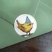 birthday bird, stickers