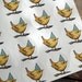 birthday bird, stickers