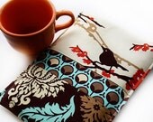 Kindle - Digital - Nook - Sony - Kobo-  EReader Sleeve Cover Case - Patchwork Sparrows - Tech Gadget Geekery Sleeve
