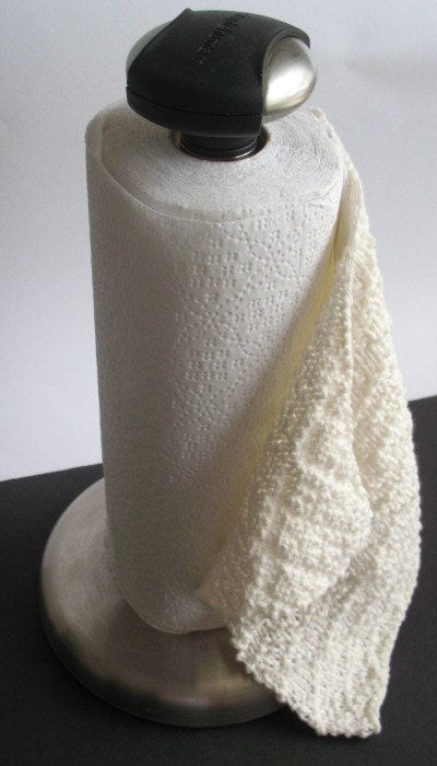PDF Knitting Pattern / Reusable Paper Towel One Skein Project