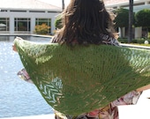 PDF Knitting Pattern / Wild Lettuce One Skein Shawl Knitting Pattern