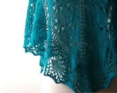 Knitting Pattern PDF / The Silver Spoon One Skein Shawl