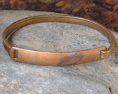 Brass Bangle Name tag Bracelet Metal Stamping Blank 1331 - 1 Piece