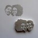 Custom / double face / handcarved rubber stamp
