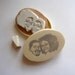 Custom / couple portrait / handcarved rubber stamp
