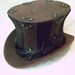 SALE - The DUKE Custom Brown and Black Stripy Top Hat