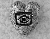Green Girl Studios Eye of the Heart Pewter Bead
