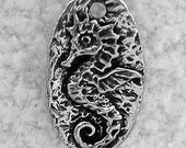 Green Girl Studios Seahorse Dangle Pewter Charm