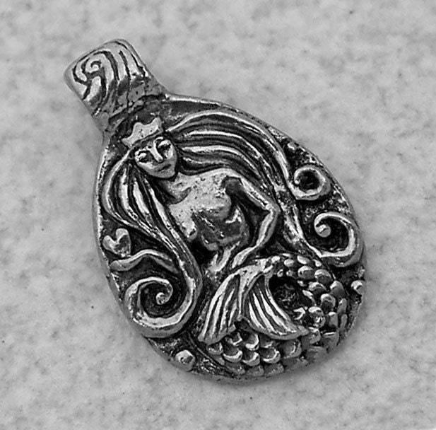Green Girl Studios Pewter Wisdom Mermaid Pendant