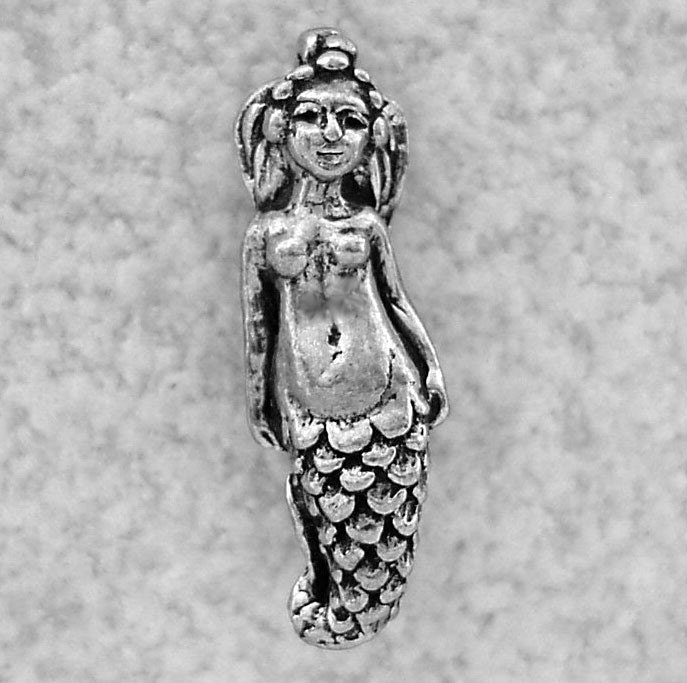 Green Girl Studios Pewter Tiny Mermaid Dangle