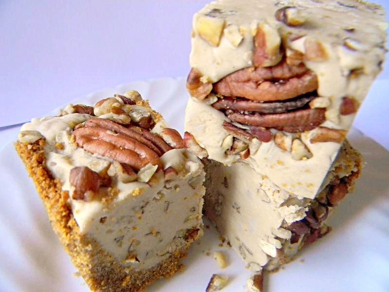 Julie's Fudge - PECAN Pie with Graham Cracker Crust & Pure Vermont Maple Syrup and tons of Pecan Goodness - 6 Pieces (OVER 1/2 pound)