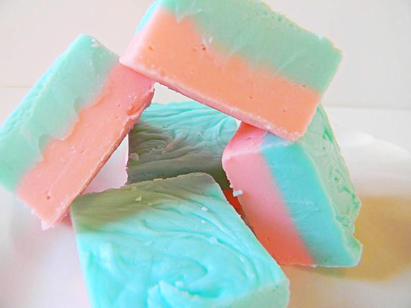 SALE Julie's Fudge - COTTON CANDY - 12 Pieces - 1 pound