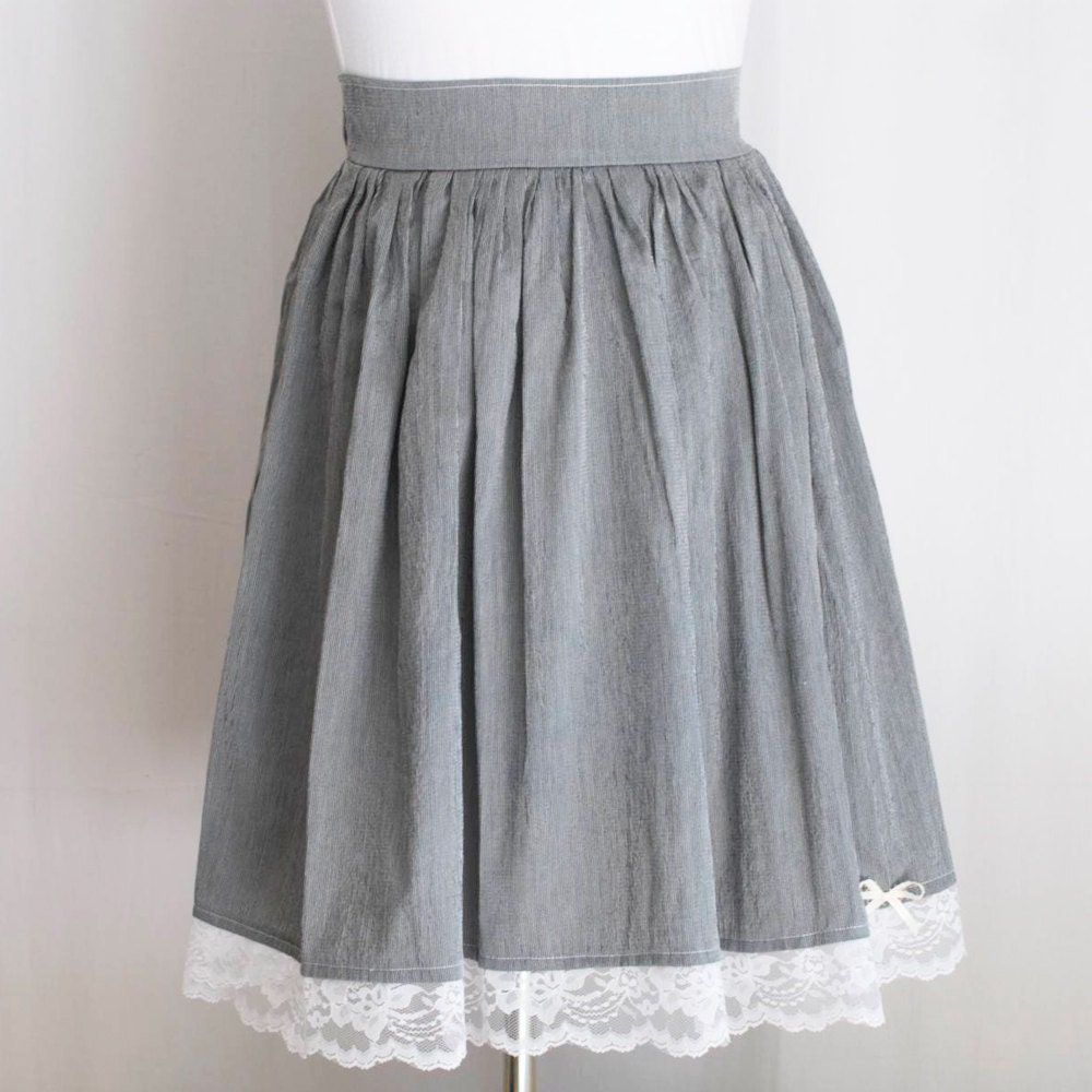 large black and white full skirt