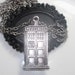 Doctor Who Tardis Police Box Necklace - Unisex Mens or Womens - Long 24 inch chain