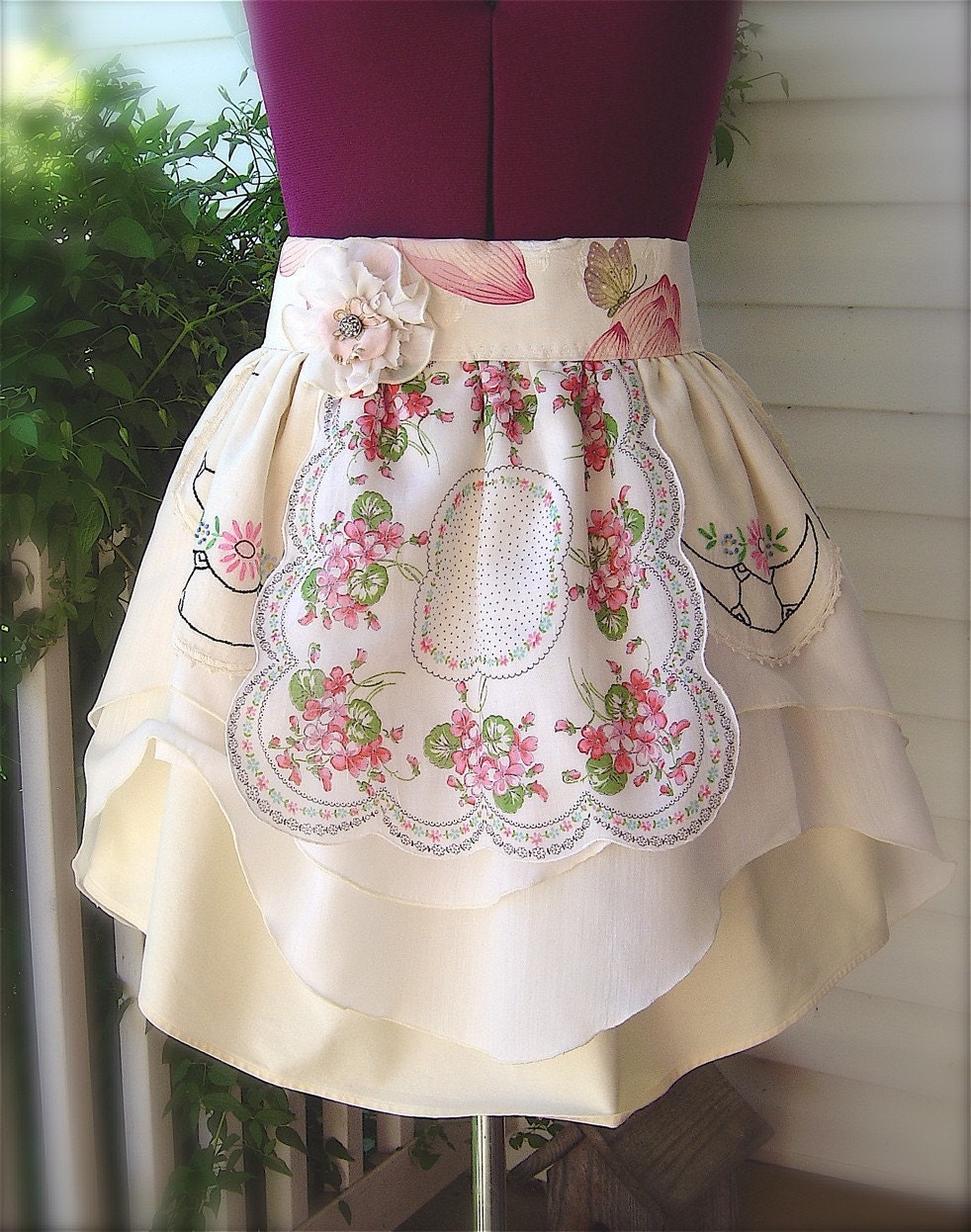 Funny Face Inspired Couture Hostess Apron with Shipping Included