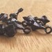 bead drop , CHESS piece - vintage style black acrylic drops 24 pcs